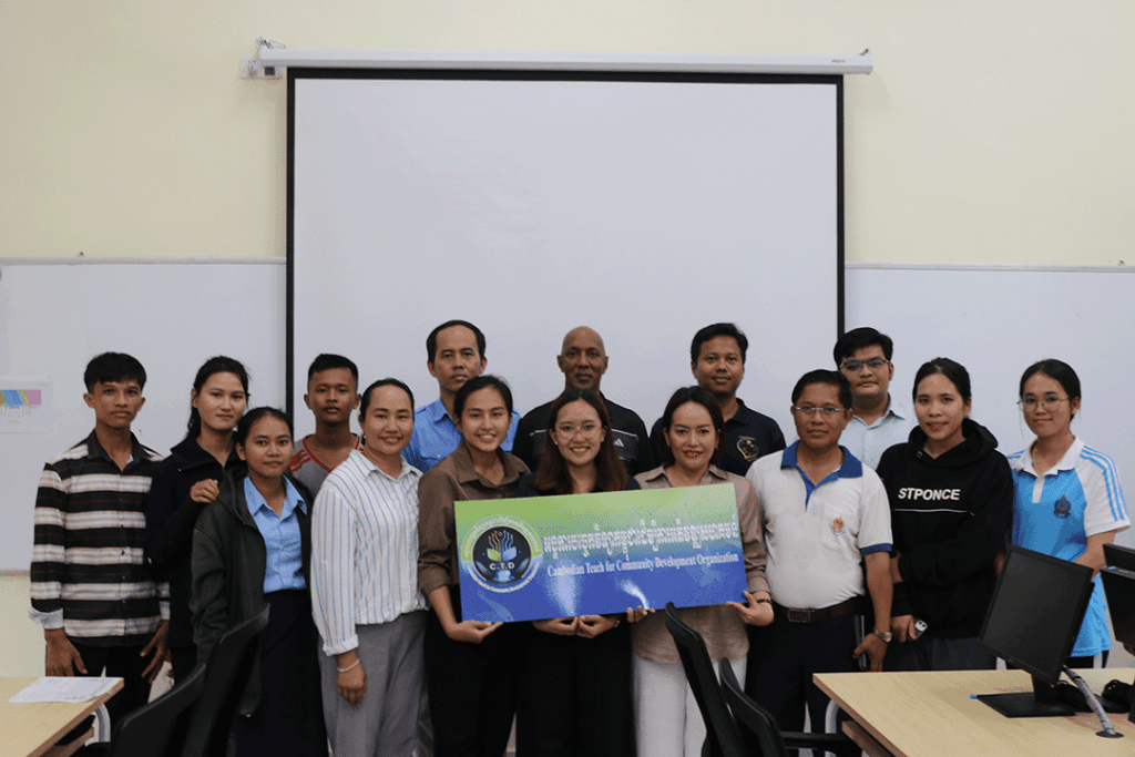 C.T.D team and school partners gathered in a classroom